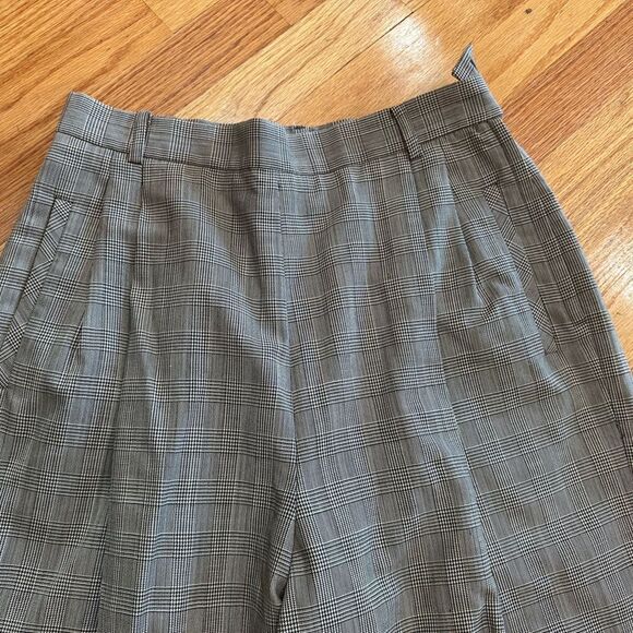 VINTAGE Ann Taylor Black & White Checked Pants - Picture 3 of 5